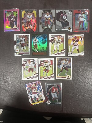 Washington Commanders 2021-22 DEFENSE Team Lot 14 Rookies/Parallels/1991 Walton