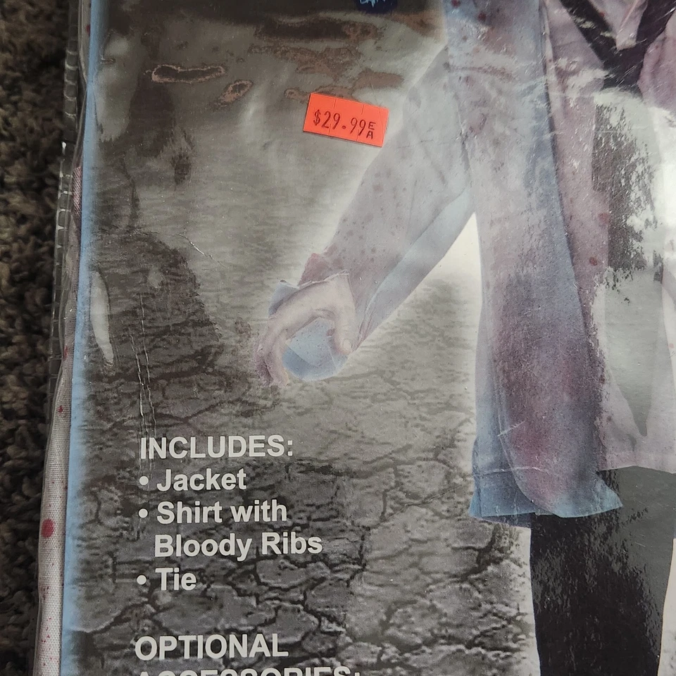 Disfraz Zombie Niño Grande 12-14 Foro 2011 Nuevo Vestir Halloween Foto 3 de 4