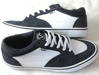 Vans Men's Rowan Zorilla Dark Navy White Suede Canvas Skate Shoes size 10.5 NIB