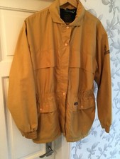 Sunderland Of Scotland Womens Mustand Yellow Golf Jacket Size Large Waterproof