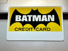 Batman / Vintage Credit Card / 1966 TV Show - Unsigned / NM  Condition DC Comics