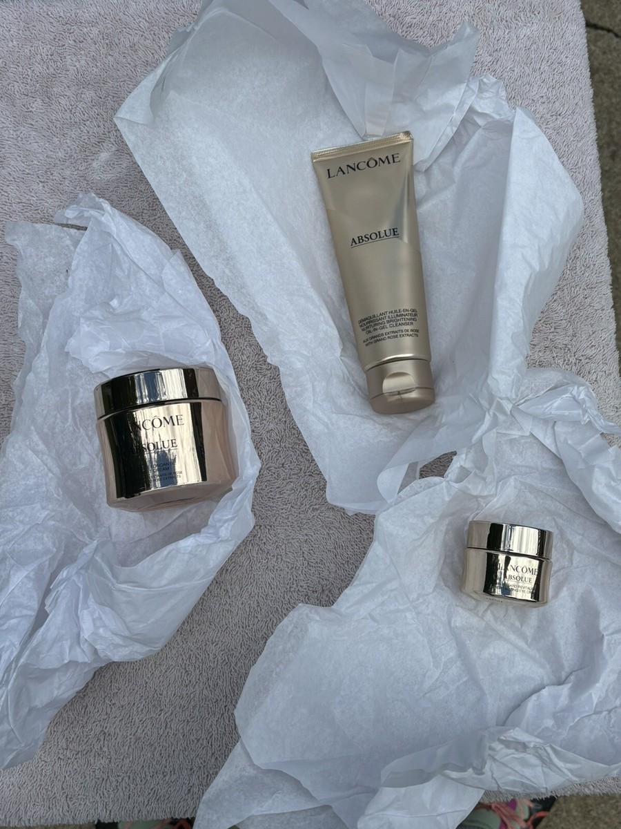 Absolue Lancôme 2oz Rich Cream .7oz Eye Cream 4.2oz Oil In Gel