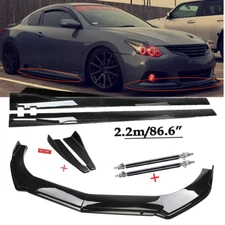Front Bumper Lip Spoiler Chin Splitter For Nissan Altima 2008-2020 Gloss Black B