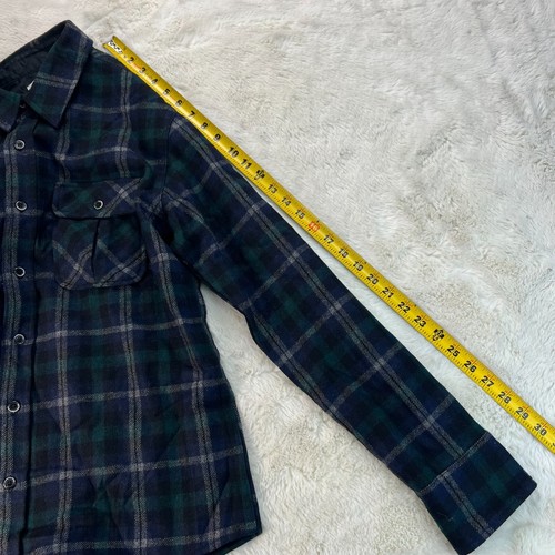 AG Adriano Goldschmied Mens Medium Multicolor Tartan Plaid Wool Flannel Shirt - Picture 13 of 16