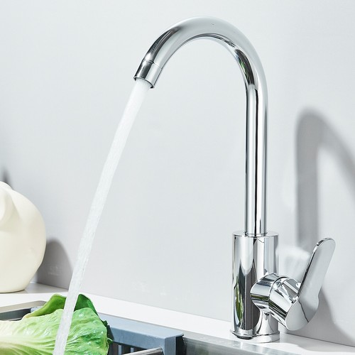 Miscelatore Rubinetto Cucina Cromato 360° Monocomando Canna Casa Lavello Plastic - Foto 3 di 9