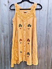 Vintage Neelam Mini Dress Indian Embroidered Boho Hippie Fairy Festival