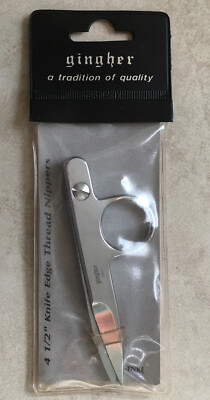 Gingher Italy Knife Edge Thread Nippers 4.5'' Model G-TNKE Brand New