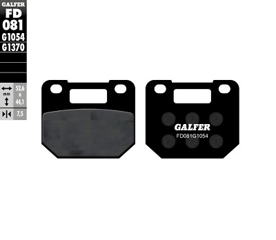 Galfer Bremsbeläge vorne Ersatz für Suzuki RG 125 Gamma (Bj. 87 - 92)