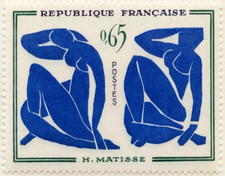 TIMBRE FRANCE 1961 N° 1320 ** ART TABLEAU - HENRI MATISSE (pa)