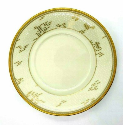 MIKASA Fine China GOLD LAME 6'' Plate Saucer / Bread / Dessert / Appetizer L5779