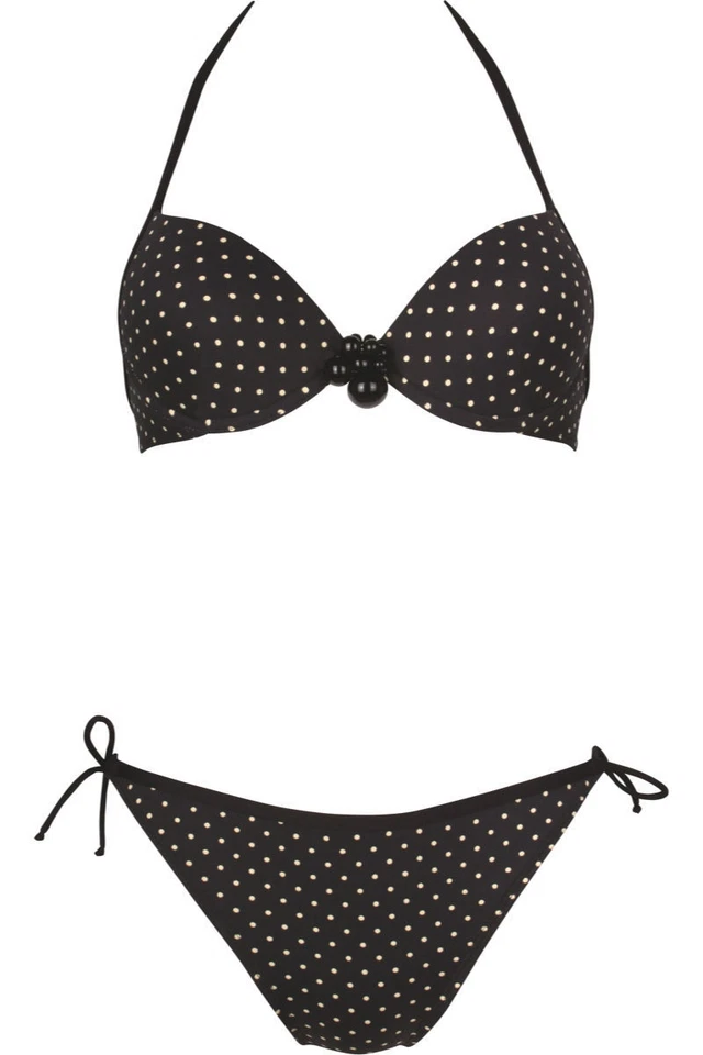 Extravagant & Sexy Push-Up Bikini She Gr.34-40 Cup A-D in schwarz (Mod.Salma) - Bild 2 von 2