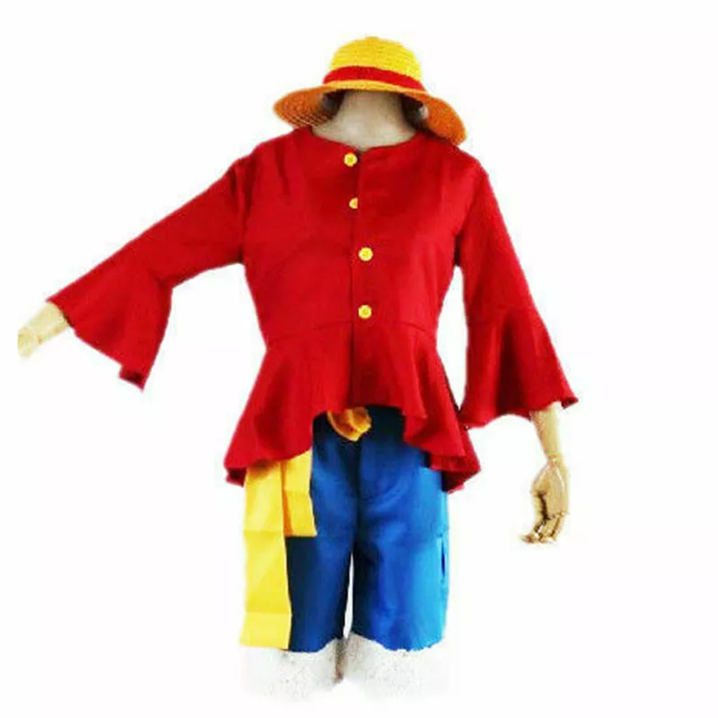  Monkey D. Luffy Cosplay Costume Kimono Outfits for Halloween  Cosplay Anime : Clothing, Shoes & Jewelry