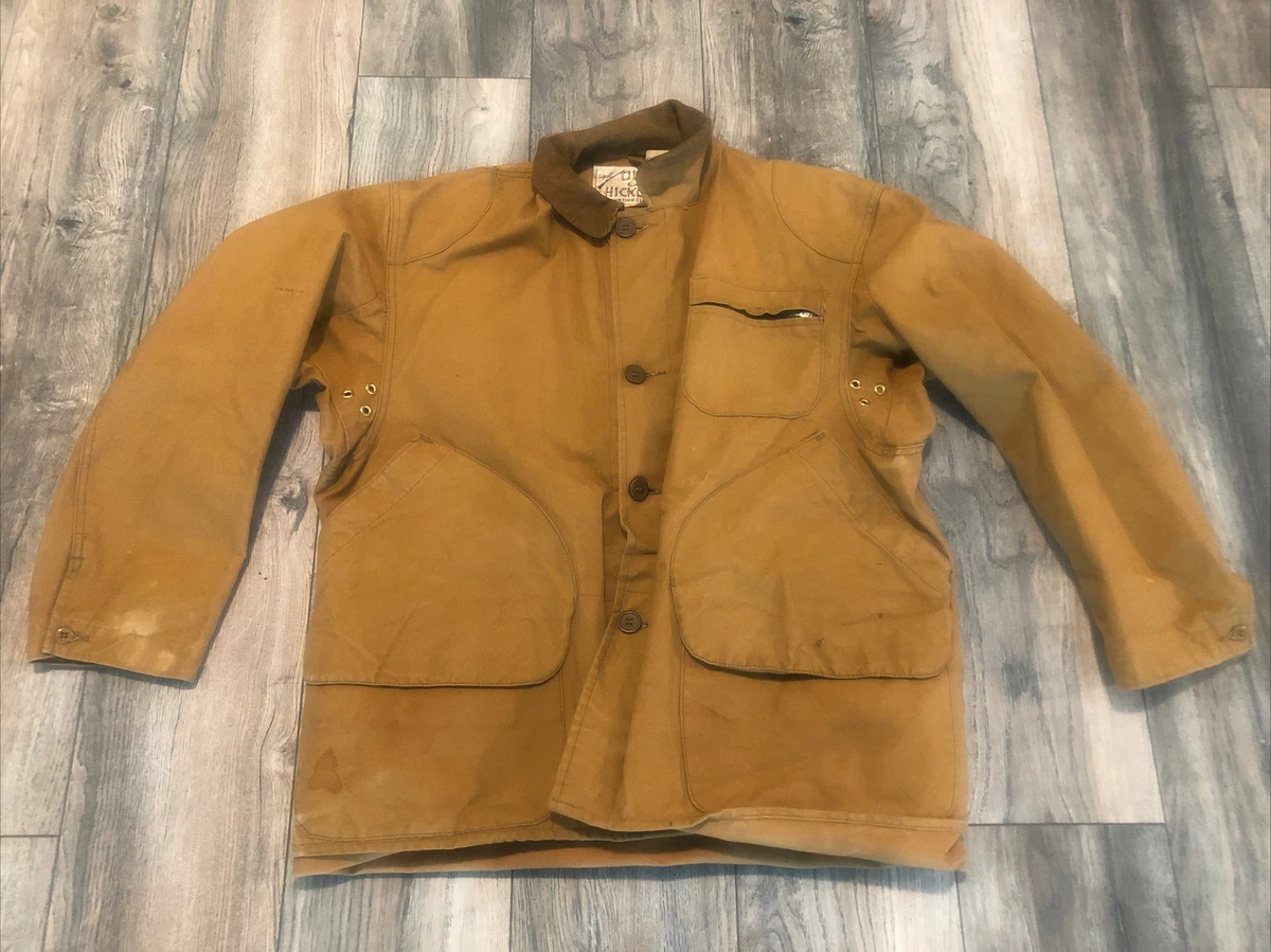 Vintage Ole Hickory 4 Pocket Hunting Jacket Men s Size 44 Canvas