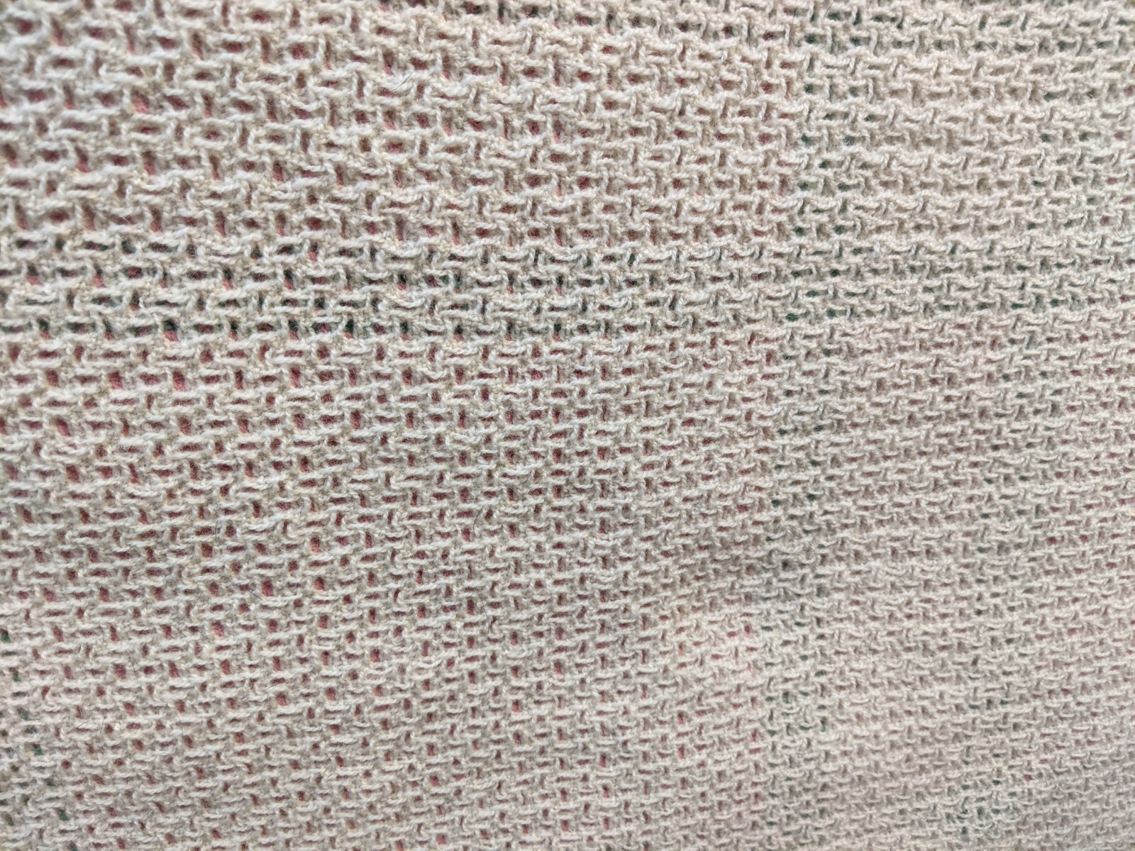 Welsh Wool Waffle Blanket, pink and green colour eBay