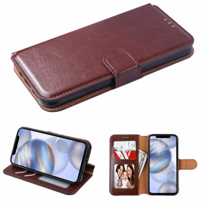 Element Series Book-Style Leather Folio Wallet Case for iPhone 13 Pro Max -