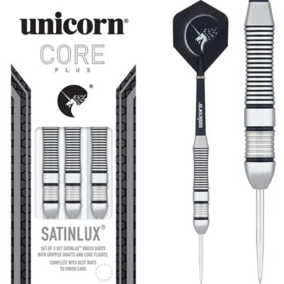 Unicorn Darts Core Plus Satinlux Steeldart 22g 24g 26g (Steel Dart) NEU