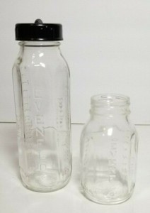 vintage evenflo glass bottles