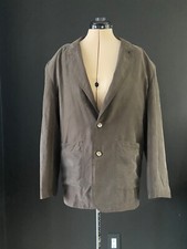 Vintage 100 Silk Blazer Jacket brown S