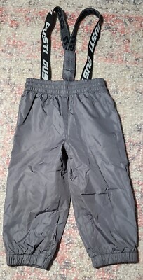 Gusti Gray Infant Snow Pants-Adjustable/Removable Straps-Kids' 24 Months/90 CM