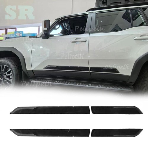 For Toyota Land Cruiser LC200 2008-21 Black+Chrome Side Door Body