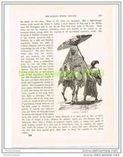 A SULTAN OF MOROCCO, Book Illustration c1890