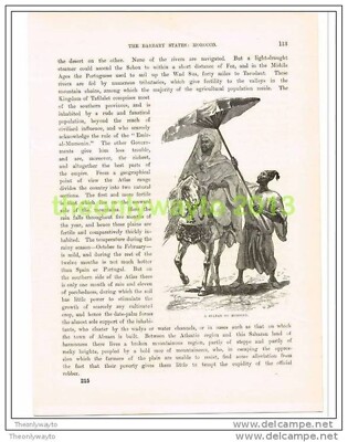 EIN SULTAN VON MAROKKO, Buchillustration um 1890