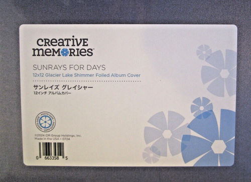 Creative Memories 12x12 SUNRAYS FOR DAYS Glacier Lake Shimmer Foiled Album Cover - Picture 5 of 5