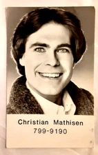 Postcard Christian Mathisen Actor Real Photo RPPC Posted 1983
