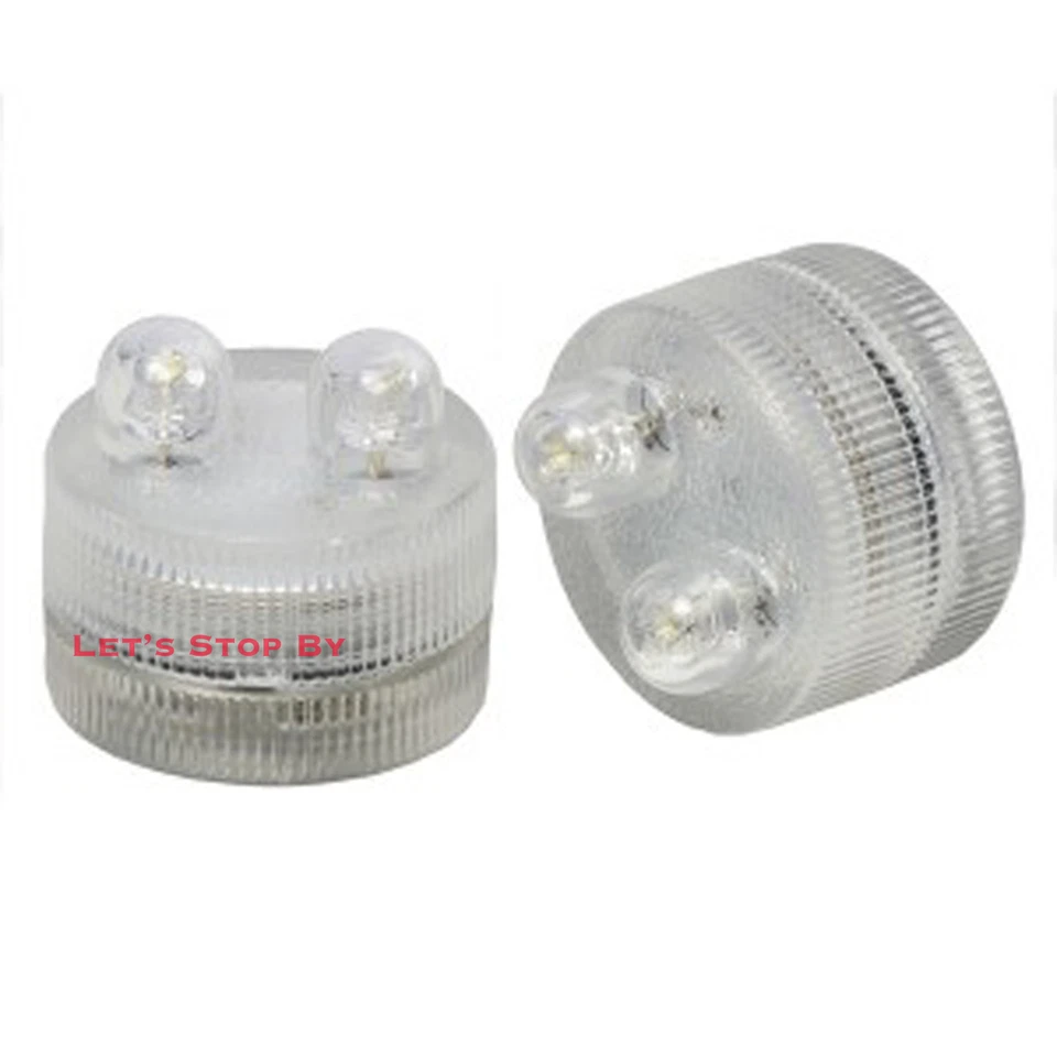 25 SUPER Brillantes Doble LED Luz de Té Sumergible Floralyte Fiesta Boda Decoración Foto 2 de 2