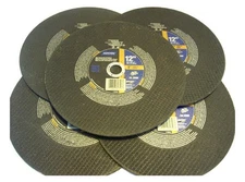 5 NORTON 12" CHOP SAW METAL GAS CUT OFF WHEEL BLADE 89356 1" ARBOR GRINDING