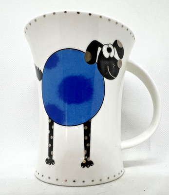 RARE Dunoon Sarah Mercer Dippy Dogz Collectors Cup Mug Fine Bone China England