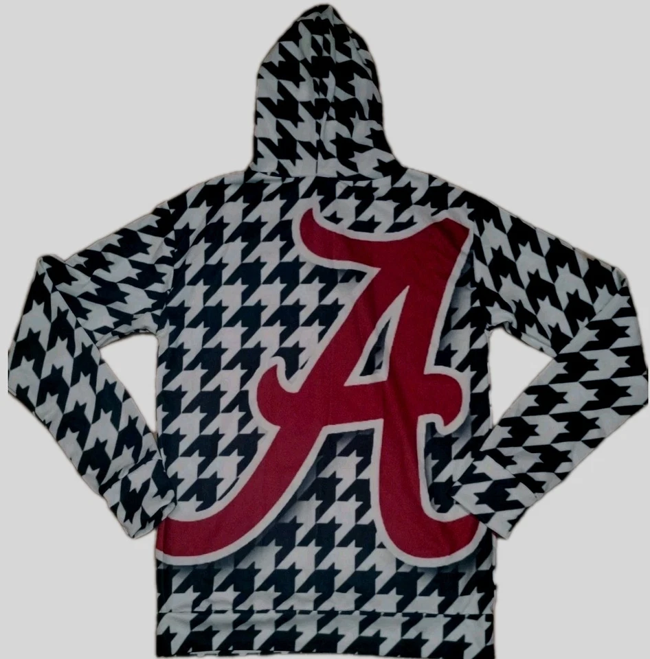 Alabama Hoodie Nylon Houndstooth A Logo. Small Women's Or Boys - Image 3 of 4