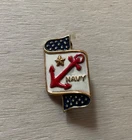 WW2 WWII Sterling Silver US Navy Relief Society Pin Accessocraft Military Pin