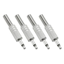 4Pcs 1/8 3.5mm TS Audio Male Mono Jack 1 Pole...