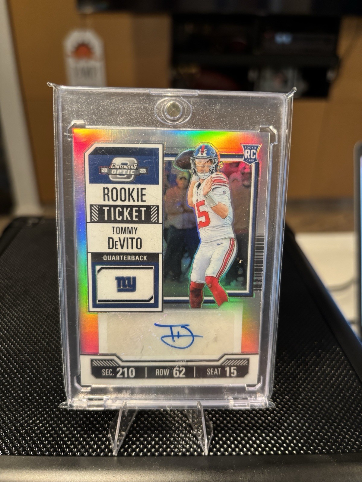2023 Contenders Optic Silver Rookie Ticket Auto Tommy Devito