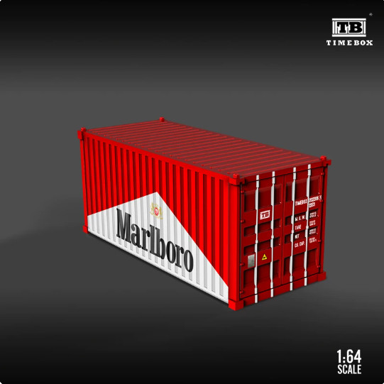 Time Box Container Model Marlboro Red 1/64 Diecast Alloy Model Car