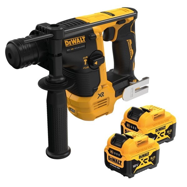 Dewalt Akku-Bohrhammer DCH072P2-QW - 12 V - 1,1 Joule - Sds-Plus - 2X 5,0Ah Akku-image