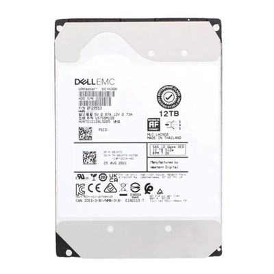 Dell (0JHTD) 12TB Enterprise Class (LFF 3.5in) SAS-3 12G 7.2K HDD (00JHTD)