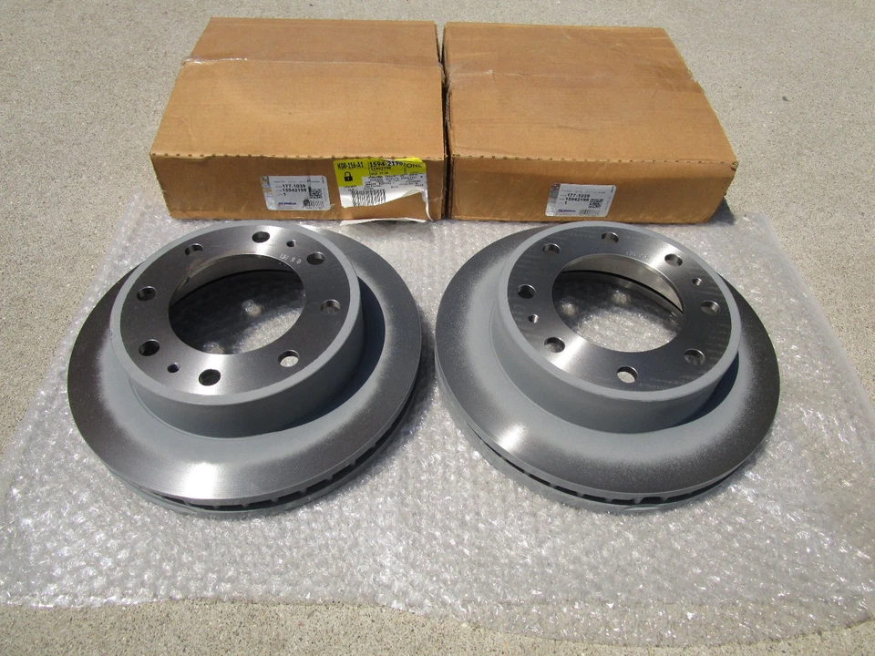 01 - 25 CHEVY GMC CADILLAC FRONT DISK BRAKE ROTORS QTY 2 OEM BRAND NEW Foto 2 de 4