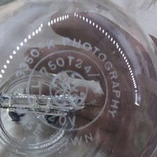 750W Photography Bulb GE 750T24/13 120V Clear Glass Warm White EDH