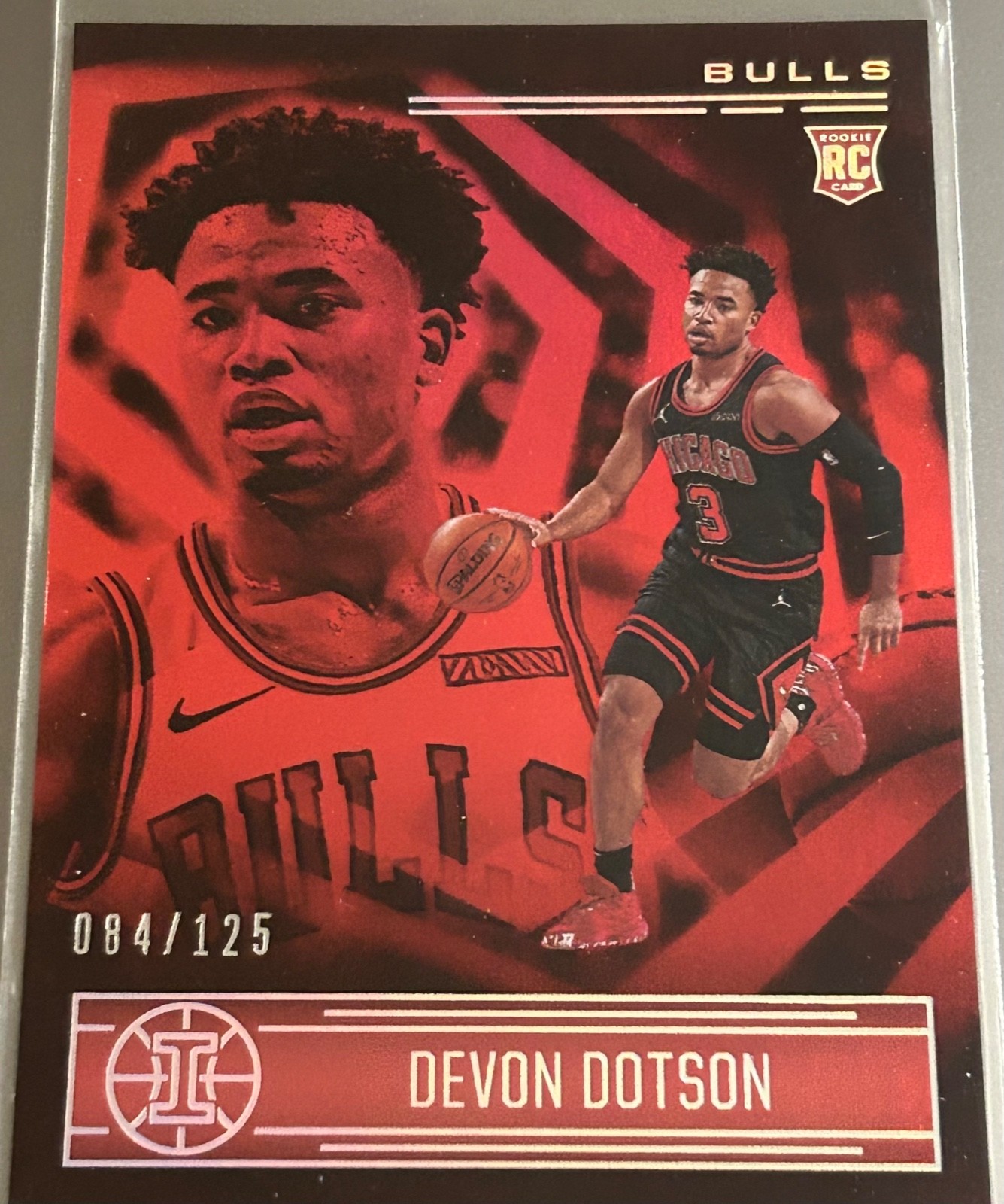 DEVON DOTSON RC 2020-21 PANINI ILLUSIONS RED ROOKIE SP /125