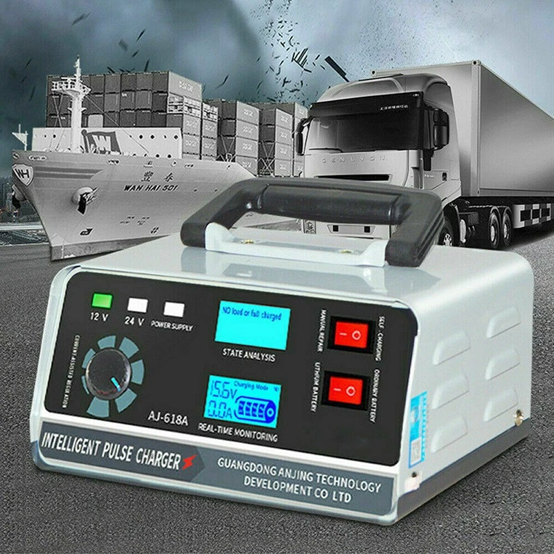 Heavy Duty Smart Car Battery Charger Automatic Pulse Repair Trickle 12V/24V LCD - Image 4 of 4