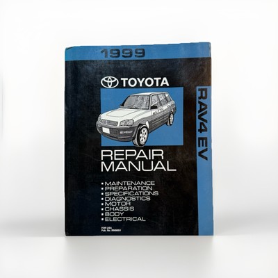 Toyota Rav-4 EV 1999 OEM Shop Service Repair Manual Engine Guide Diagnostic Body