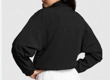 New Victoria s Secret Pink Tech Stretch Full Zip Jacket Coat XXL Black NWT