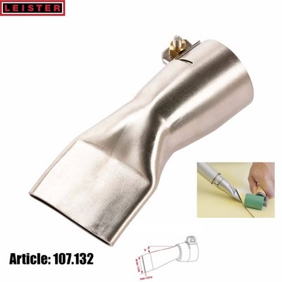 Leister Wide slot nozzle (ø 31.5) 40 x 2 mm, 15° angled - 107.132