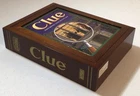 CLUE Vintage Collection Wooden Bookshelf Edition Parker Brothers Complete Game