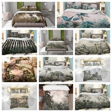 3D Tropical Jungle Green Quilt Cover Duvet Cover Comforter set
