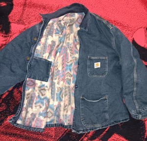 ジャケット・アウター carhartt denimcoverall 70s chorecoat USA Carhartt Chore Coat Denim | eBay