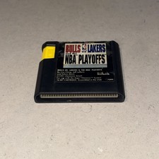 Bulls vs. Lakers and the NBA Playoffs - Sega Genesis Cartridge. Tested & Works