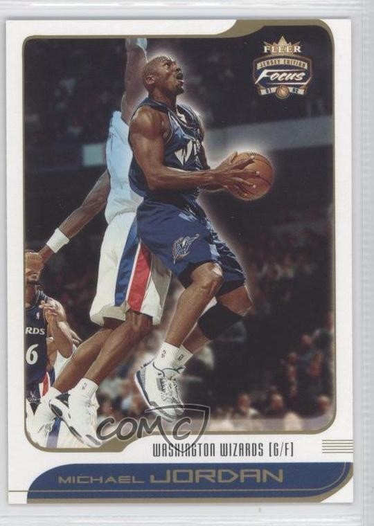 2001-02 Fleer Focus Jersey Edition Michael Jordan #95 HOF 2u3